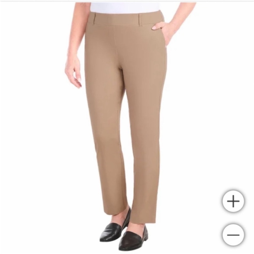 NEW Hilary Radley Pull On Pants Tan